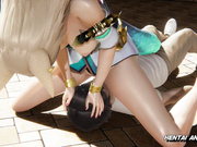 阿狸在公共场合散步