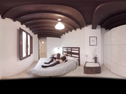 Undressed on the bed