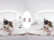 Home porn prank for little sister FULL VR VIDEO