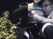 气质颜值美女卡扣妹妹与海龟男友寒冷夜晚在户外大街上啪啪全程露脸非常给力