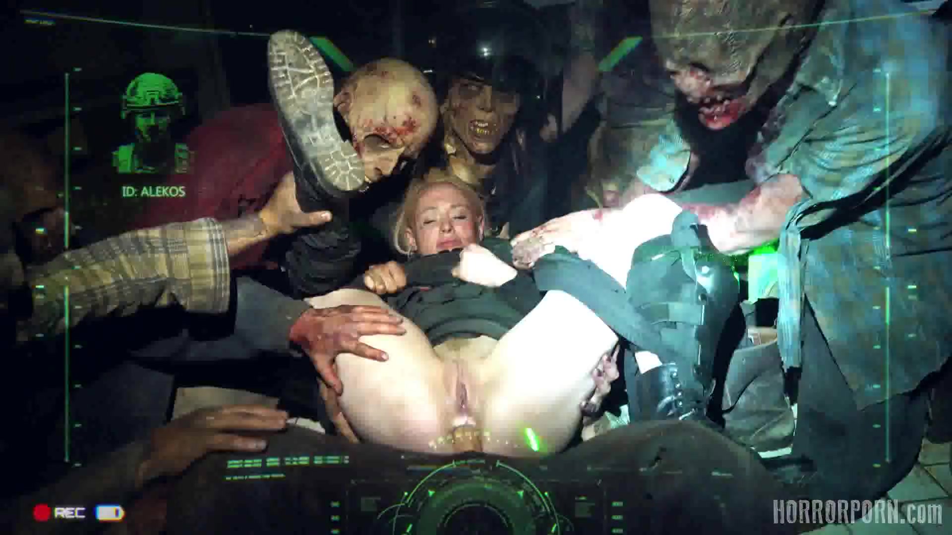 【奇幻猎奇】欲望暴力僵尸来袭！特战队前去清理 被僵尸潮击溃 漂亮特战队女队员被僵尸强操 全军覆没 高清1080