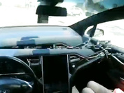 【网曝门事件】最近火爆P站『特斯拉』不雅视频流出 自动驾驶模式疯狂车震 情深时撞翻驾驶仪 高清720P无水印